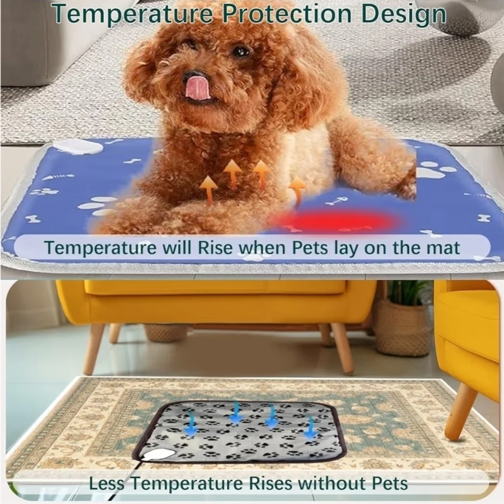 Pet Heating Pad for Dogs & Cats 18” Indoor Waterproof Chew Resistant